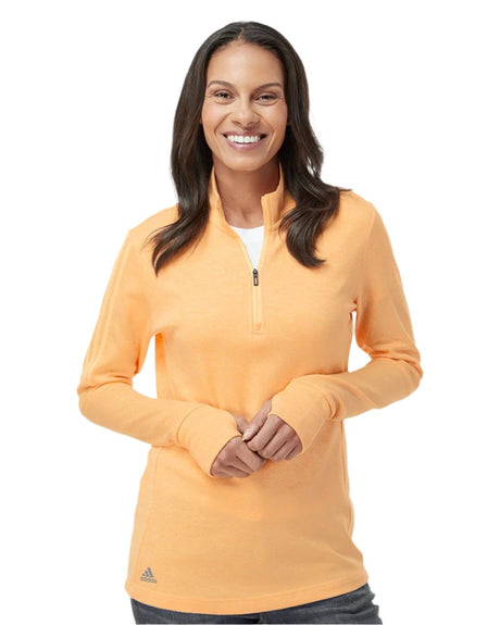 Adidas Women's 3-Stripes Quarter-Zip Sweater Adidas