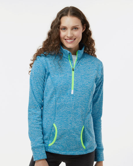 J. America Women's Cosmic Fleece Quarter-Zip Pullover J. America