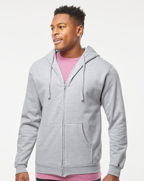 Tultex Unisex Full-Zip Hooded Sweatshirt Tultex