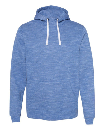 J. America Men's M?lange Fleece Hooded Sweatshirt