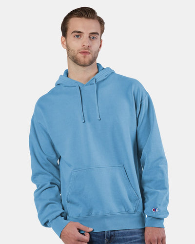 Champion Men's Garment Dyed Hooded Sweatshirt