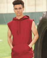Badger Men's Performance Fleece Sleeveless Hooded Sweatshirt Badger