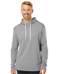 Adidas Men's Textured Mixed Media Hooded Sweatshirt adidas