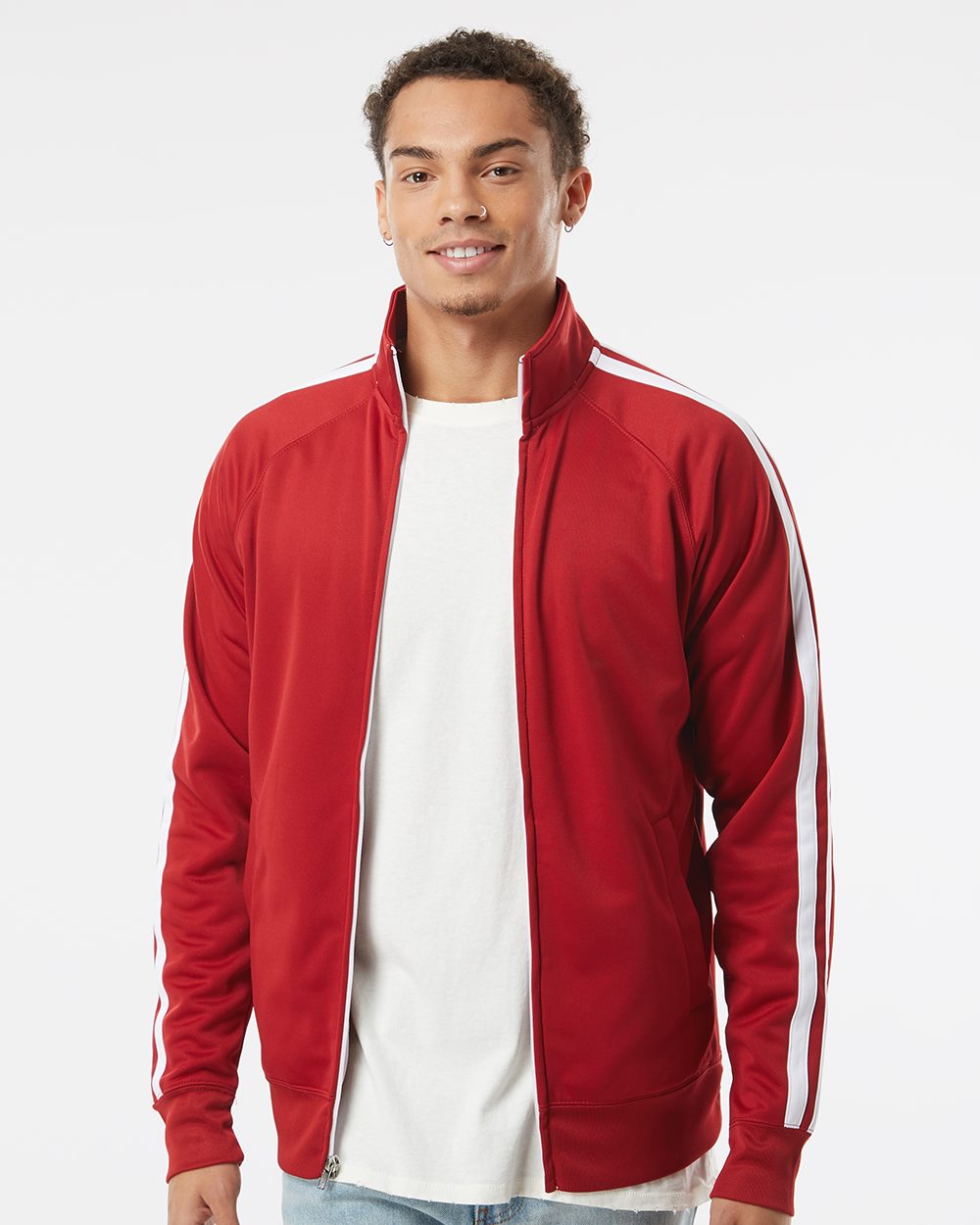 Independent Trading Co. Men's Lightweight Poly-Tech Full-Zip Track Jacket Independent Trading Co.