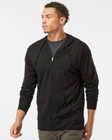 Independent Trading Co. Men's Lightweight Jersey Full-Zip Hooded T-Shirt Independent Trading Co.
