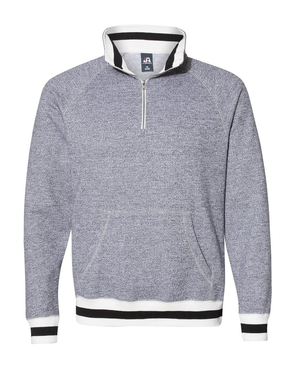 J. America Peppered Fleece Quarter-Zip Sweatshirt J. America
