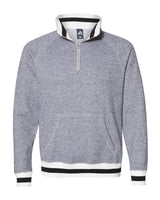J. America Peppered Fleece Quarter-Zip Sweatshirt J. America