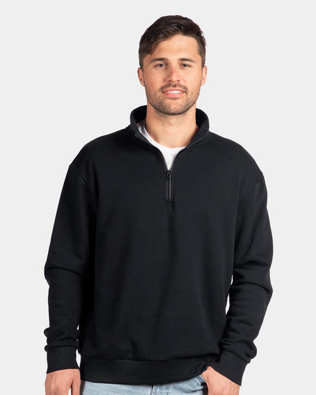 Next Level Unisex Santa Cruz Quarter-Zip Pullover Next Level Apparel