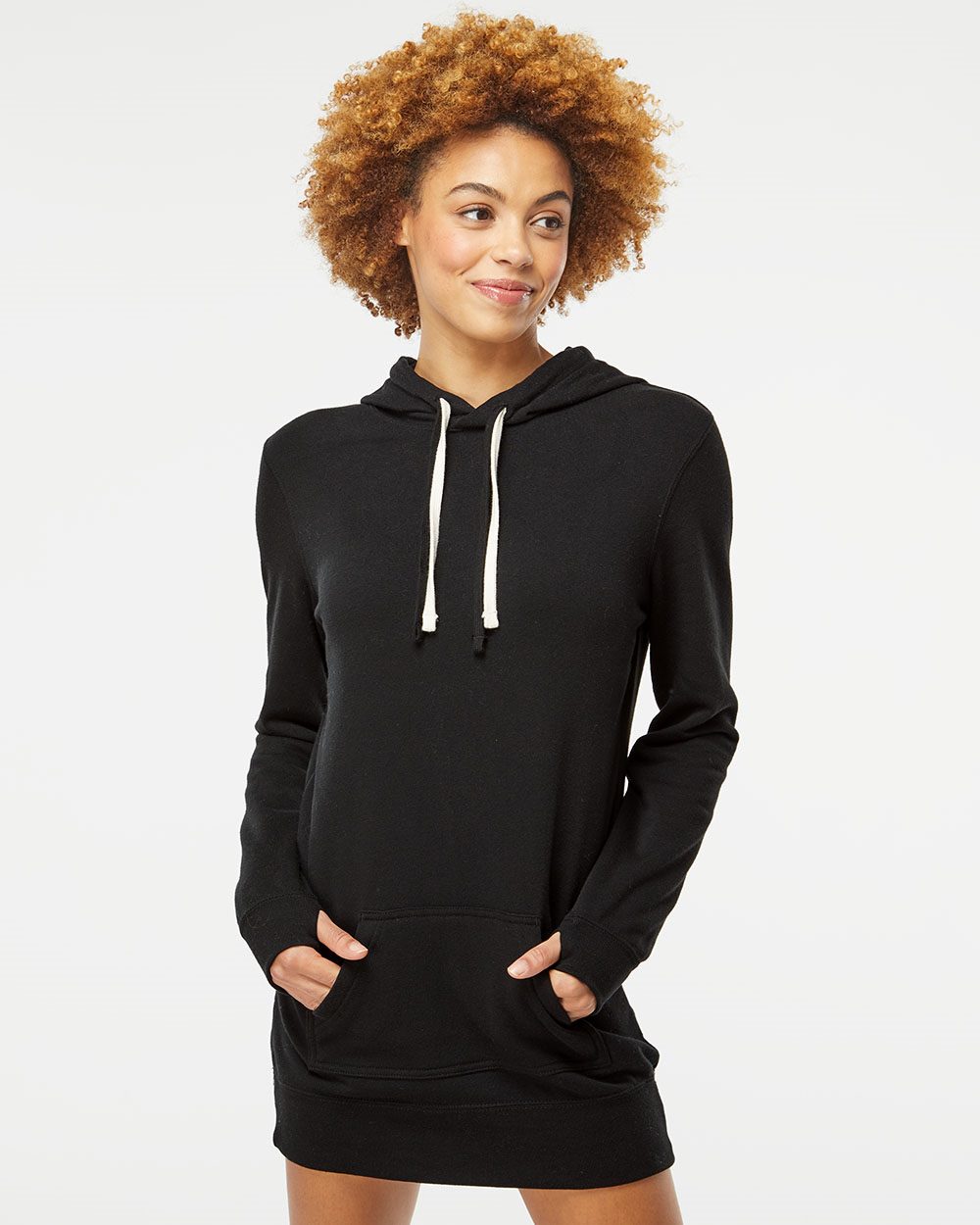 Independent Trading Co. Women's Special Blend Hooded Sweatshirt Dress Independent Trading Co.
