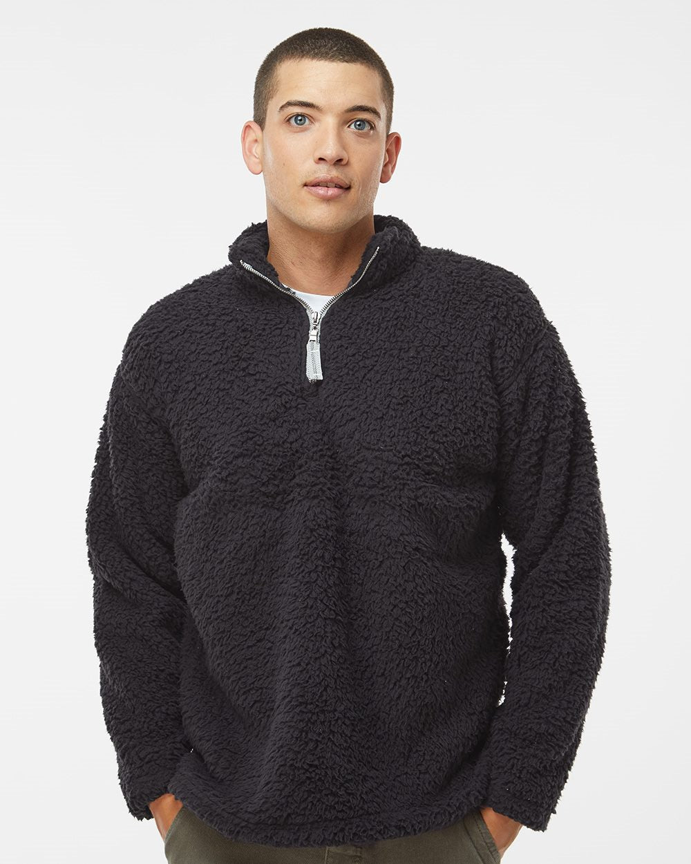 J. America Sherpa Quarter-Zip Pullover J. America