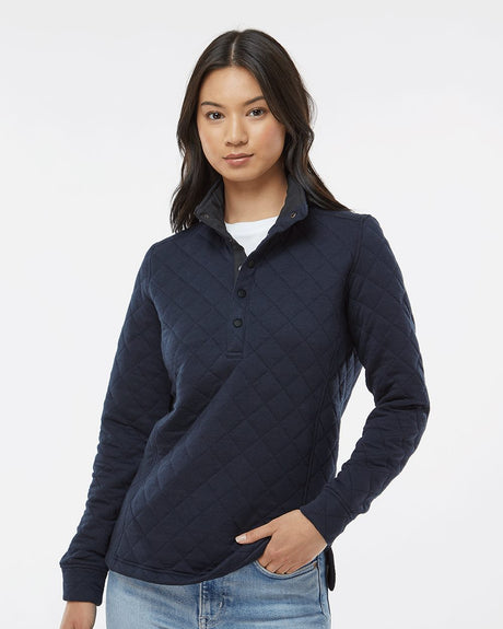 J. America Women's Quilted Snap Pullover J. America