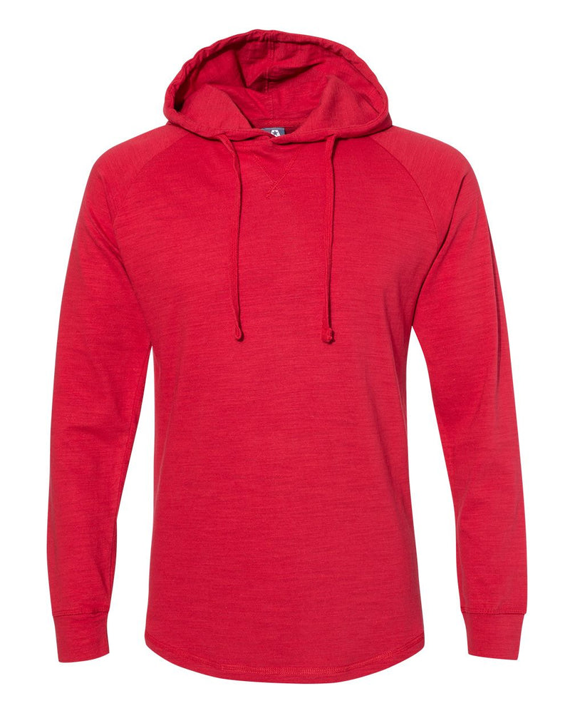 J. America Vintage Slub Knit Hooded Long Sleeve Pullover