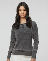 J. America Women's Zen Fleece Raglan Sweatshirt J. America