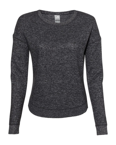 J. America Women's Cozy Jersey Crewneck Pullover J. America
