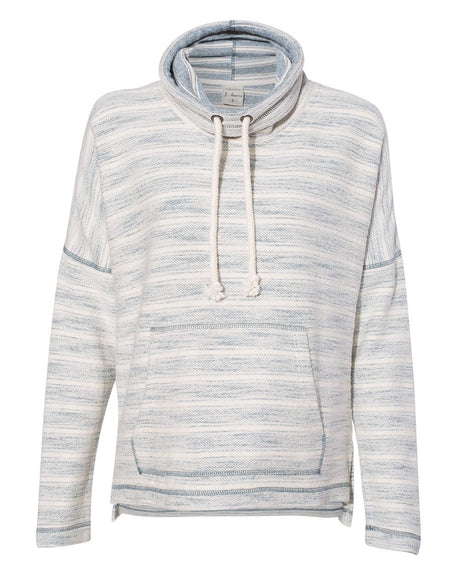 J. America Women's Baja French Terry Cowl Neck Pullover J. America