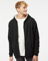 Independent Trading Co. Men's Sherpa-Lined Full-Zip Hooded Sweatshirt Independent Trading Co.