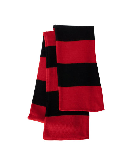 Sportsman Rugby-Striped Knit Scarf Sportsman