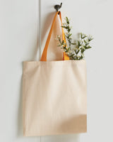 Q-Tees Economical Tote with Contrast-Color Handles Q-Tees