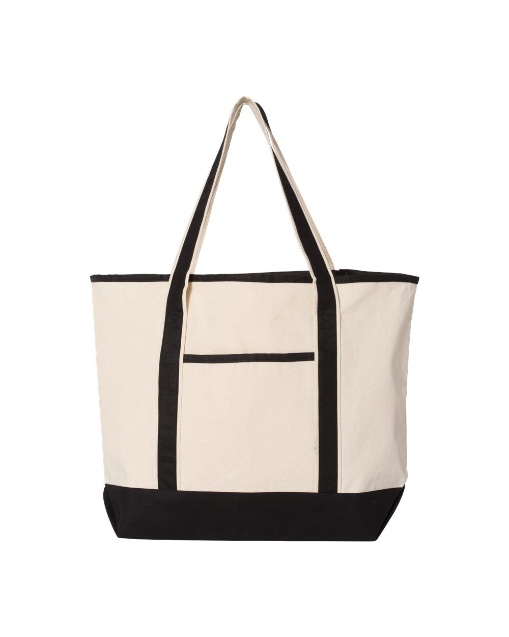 Q-Tees 34.6L Large Canvas Deluxe Tote Q-Tees