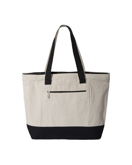 Q-Tees 19L Zippered Tote Q-Tees