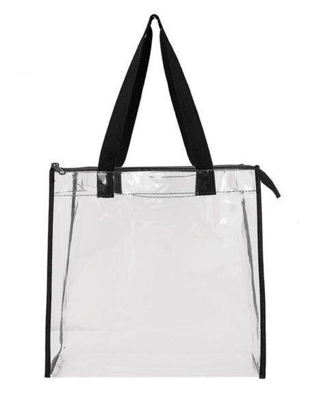OAD Clear Zippered Tote with Full Gusset OAD