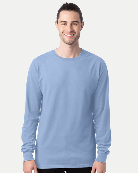 ComfortWash by Hanes Men's Garment Dyed Long Sleeve T-Shirt 1 of 2 Hanes