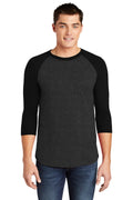 American Apparel Men's Poly-Cotton 3/4-Sleeve Raglan T-Shirt American Apparel