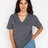 Los Angeles Apparel Unisex USA-Made Fine Jersey V-Neck T-Shirt Los Angeles Apparel