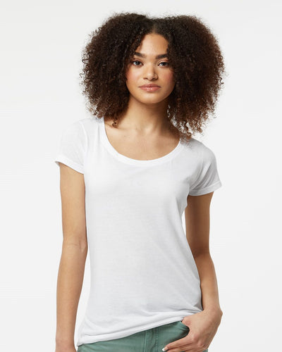 Tultex Women's Poly-Rich Scoop Neck T-Shirt