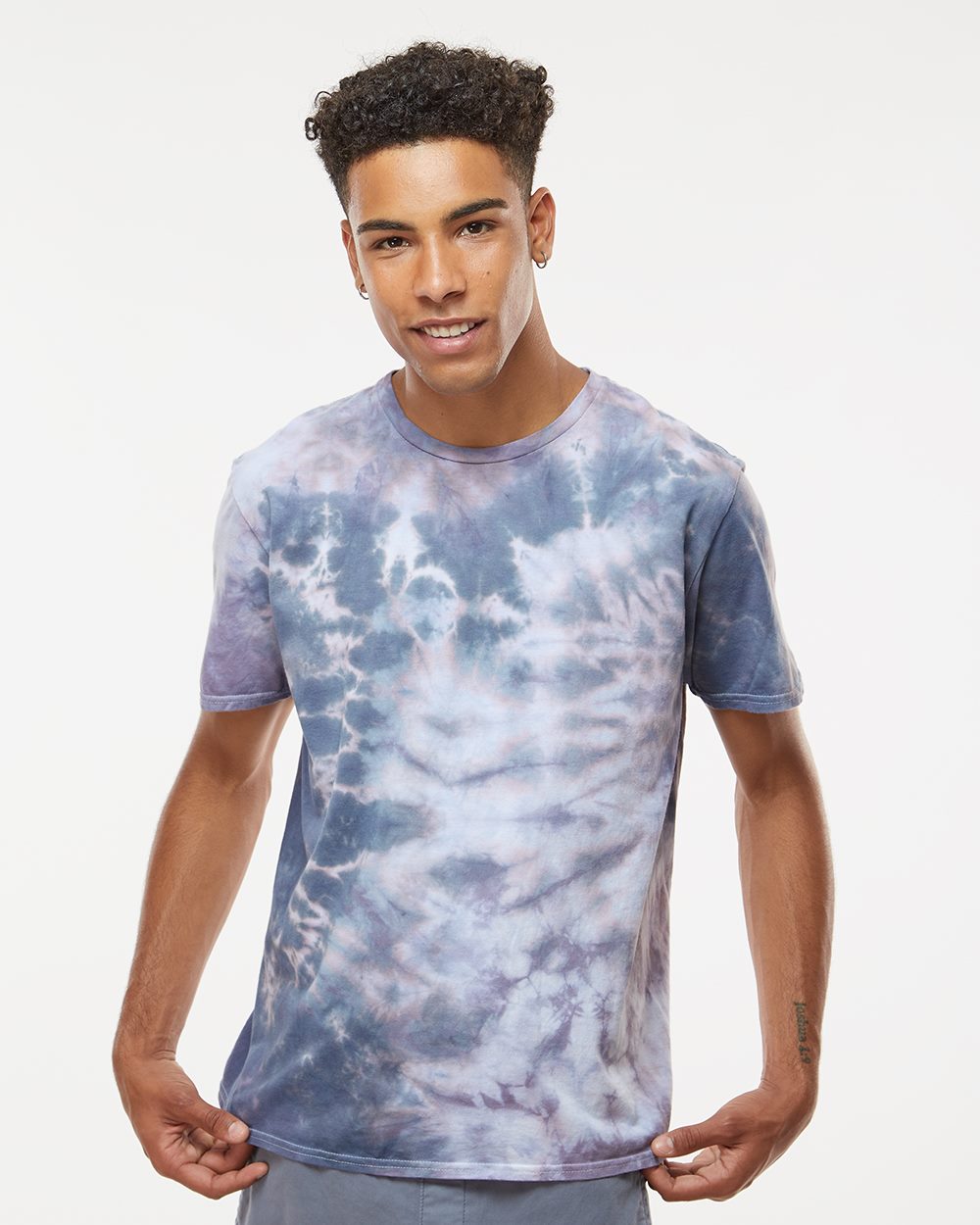 Dyenomite Men's LaMer Over-Dyed Crinkle Tie Dye T-Shirt Dyenomite