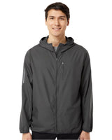 Adidas Men's Hooded Full-Zip Windbreaker adidas