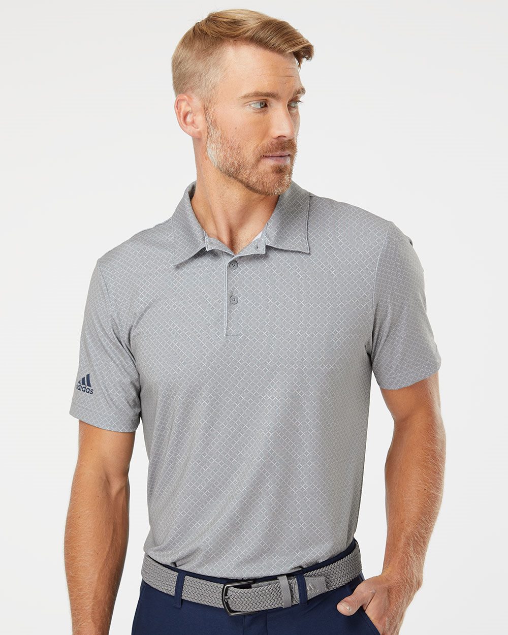 Adidas Men's Diamond Dot Print Polo Adidas