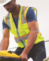 Kishigo Men's Premium Brilliant Series Heavy-Duty Class 2 Vest Kishigo