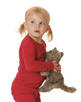 Rabbit Skins Toddler's Baby Rib Long Sleeve Pajama Top Rabbit Skins