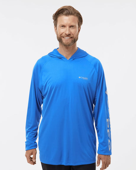Columbia Men's PFG Terminal Tackle Hooded Long Sleeve T-Shirt Columbia