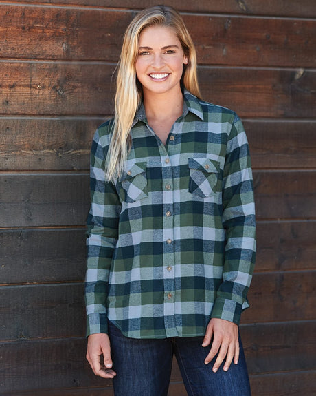 Weatherproof Women's Vintage Brushed Flannel Long Sleeve Shirt Weatherproof