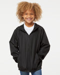 Independent Trading Co. Youth Lightweight Windbreaker Full-Zip Jacket Youth Apparel Jackets & Vests
