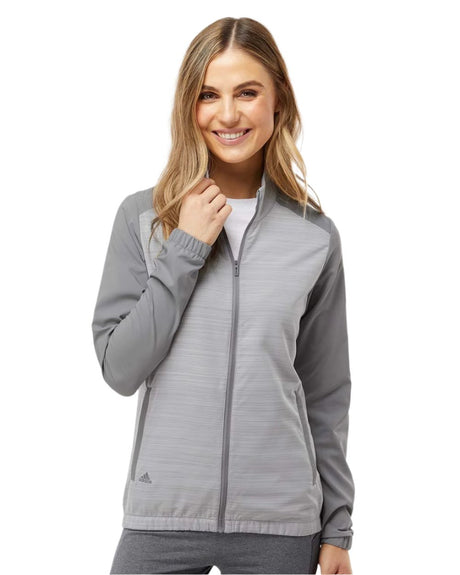 Adidas Women's Heather Block Full-Zip Wind Jacket Adidas