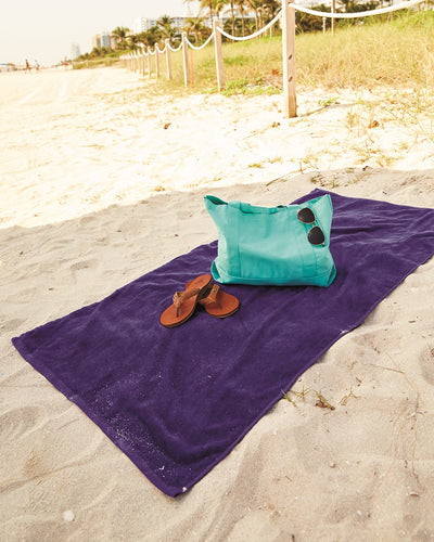 Q-Tees Velour Beach Towel