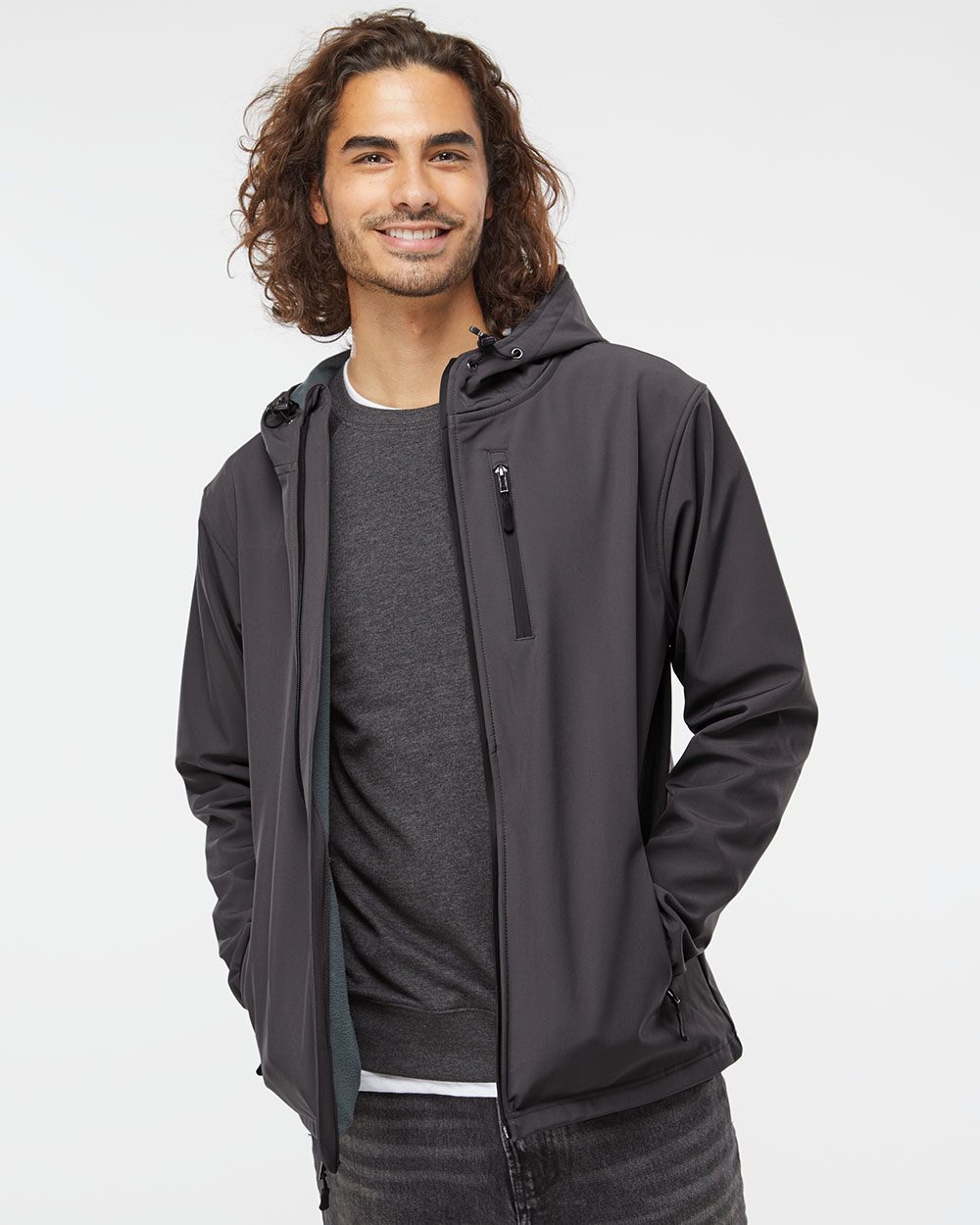Independent Trading Co. Men's Poly-Tech Soft Shell Jacket Independent Trading Co.