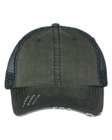 Mega Cap Herringbone Trucker Cap Mega Cap