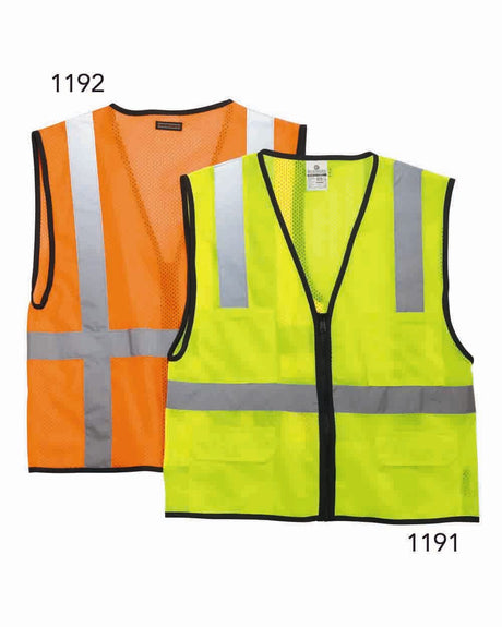 Kishigo Men's Economy Mesh 6-Pocket Vest Kishigo