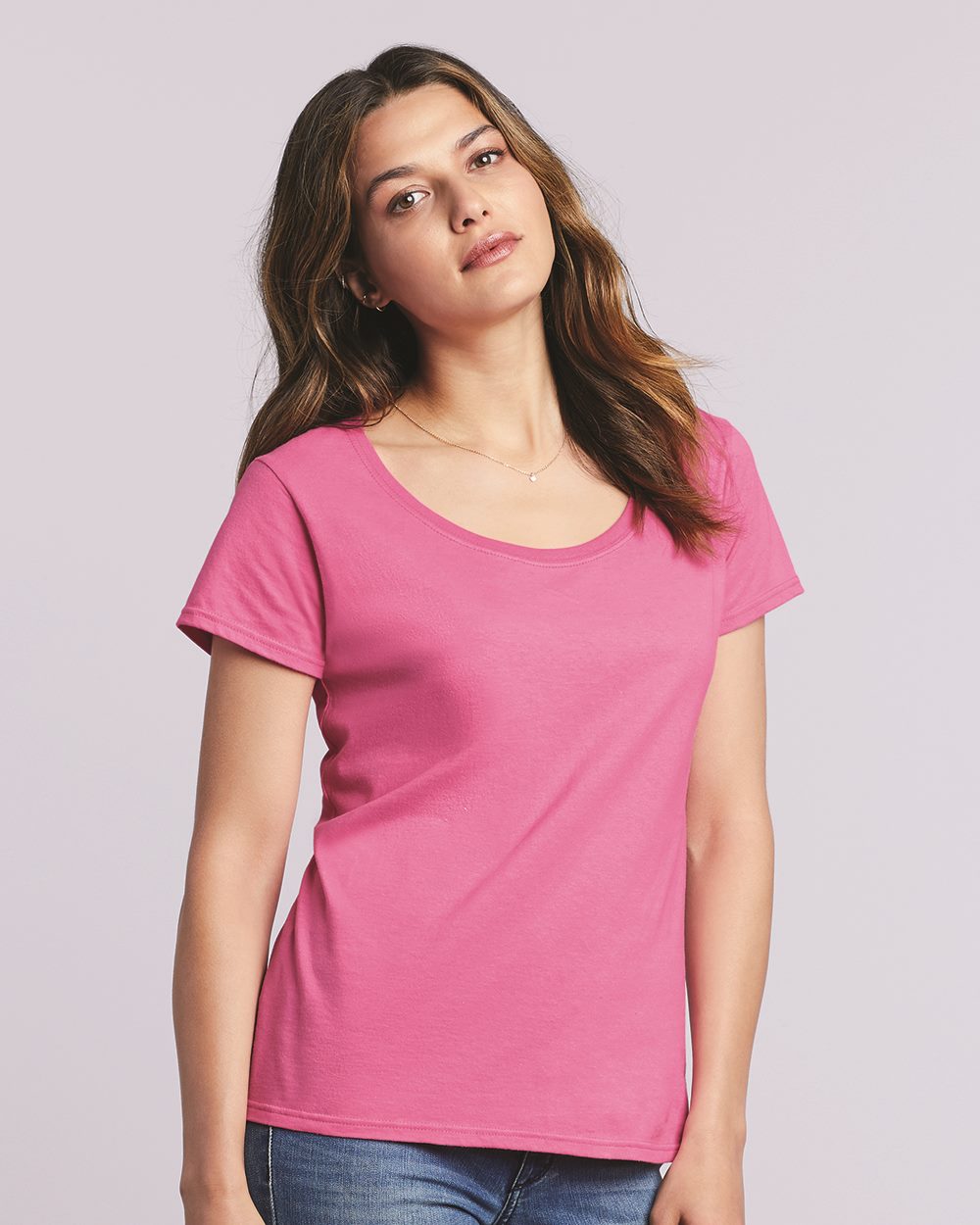 Gildan Women's Softstyle Deep Scoop Neck T-Shirt Gildan