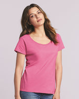Gildan Women's Softstyle Deep Scoop Neck T-Shirt Gildan