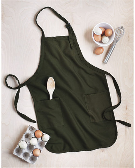 Q-Tees Full-Length Apron with Pockets Q-Tees
