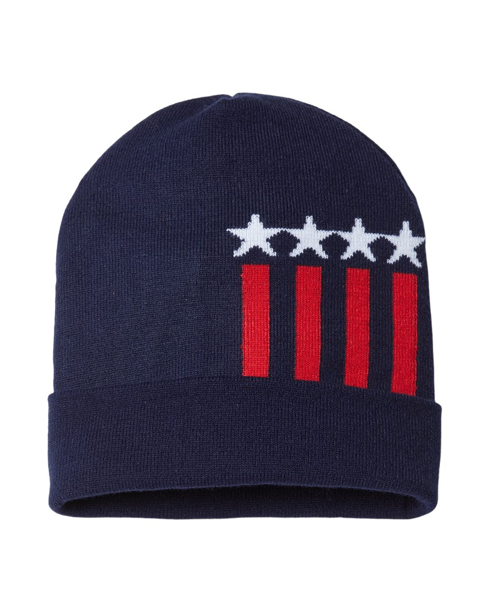 CAP AMERICA USA-Made Patriotic Cuffed Beanie CAP AMERICA