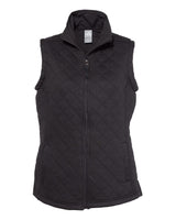 J. America Women's Quilted Full-Zip Vest J. America
