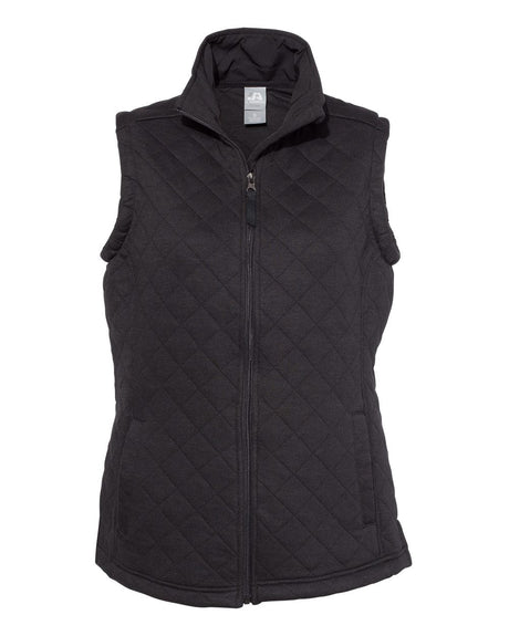 J. America Women's Quilted Full-Zip Vest J. America