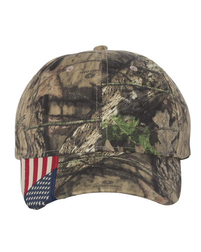 Outdoor Cap Camo with Flag Visor Cap