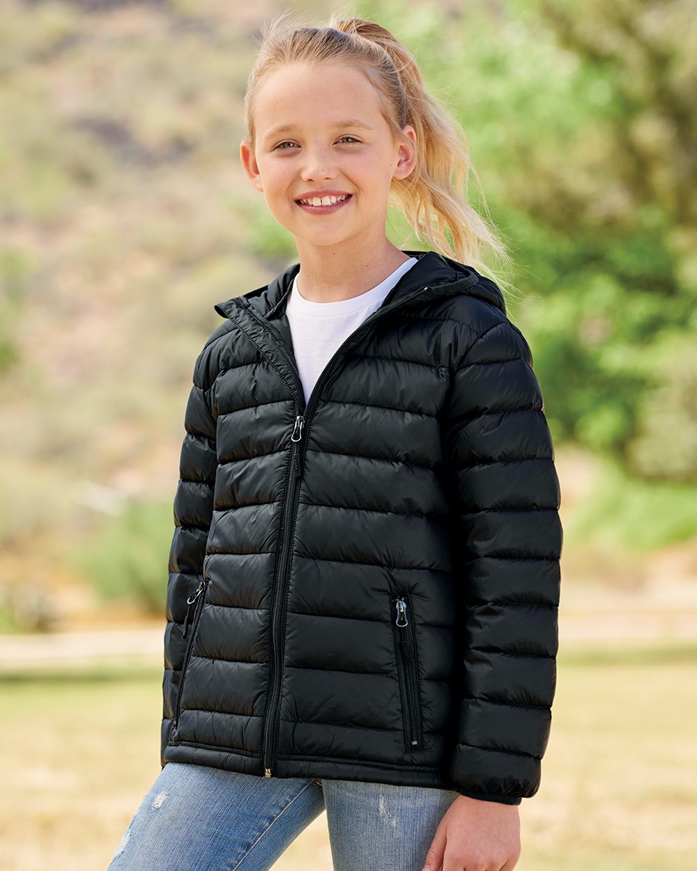 Weatherproof Youth 32 Degrees Packable Hooded Down Jacket Weatherproof
